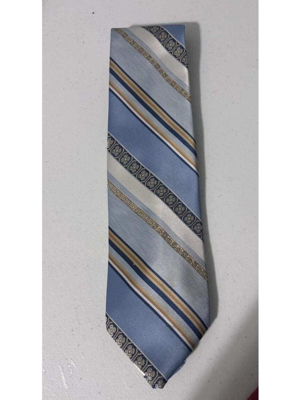Mr John Beau Brummell Vintage Tie Blue